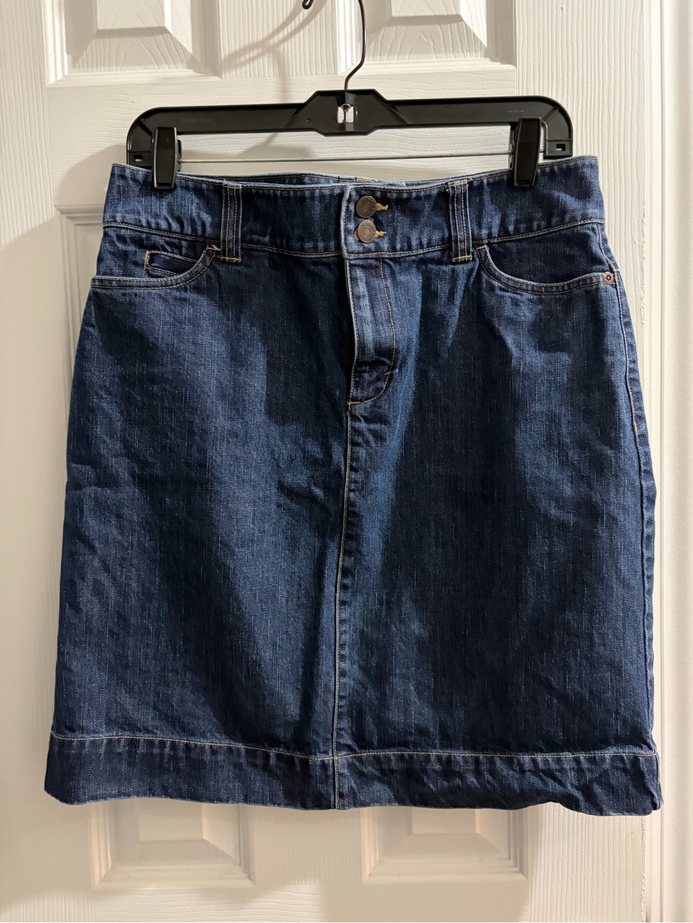 Eddie Bauer Dark Blue Denim Mini Skirt